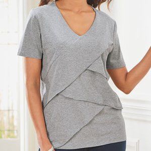 Anthony Richards NWT GreyTiered Top  XLarge